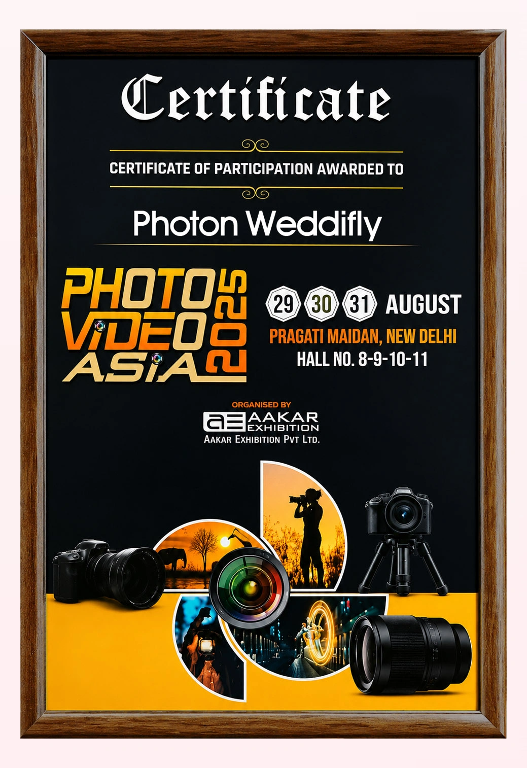 Certificate of Participation – Photo Video Asia 2025
