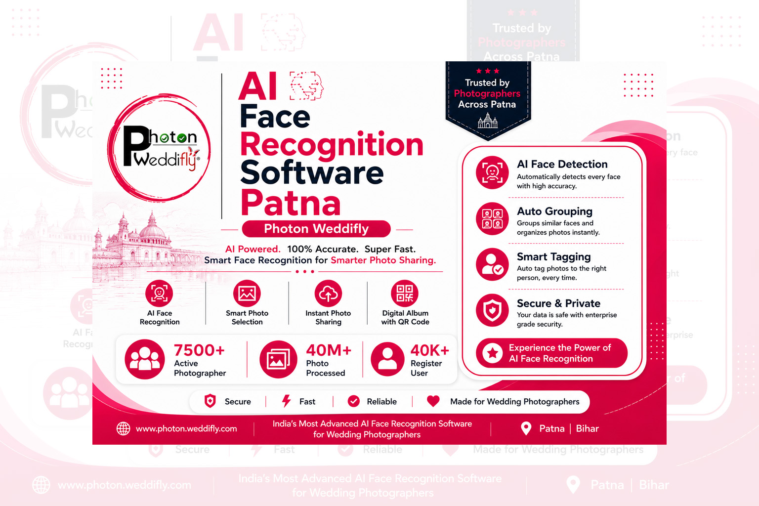 AI Face Recognition Software Patna | Photon Weddifly